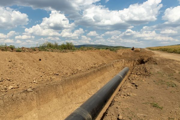 Gas Line Trenching in Kingsport