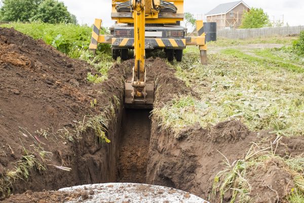Drainage Trench Installation in Kingsport