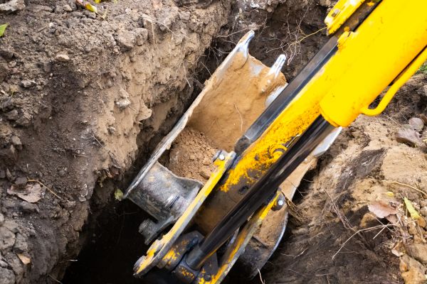 Downspout Trenching in Kingsport