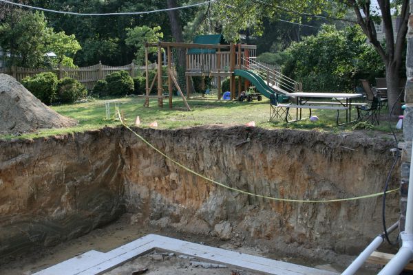 Footer Digging in Kingsport