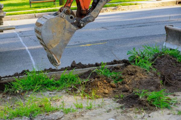 Sewer Line Trenching in Kingsport