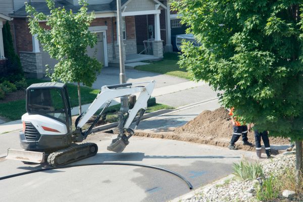 Electrical Line Trenching in Kingsport