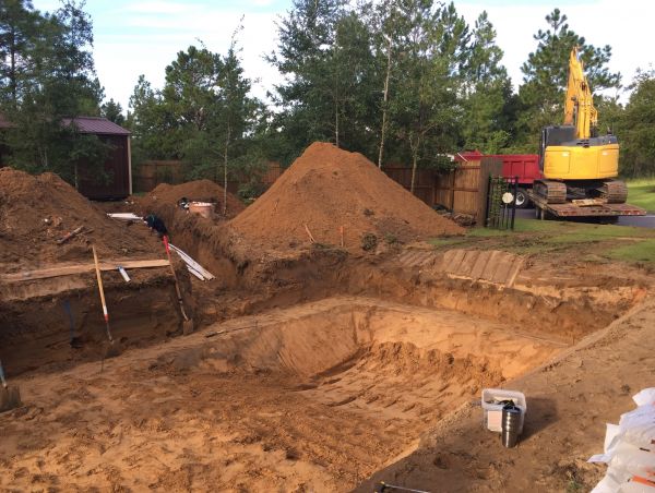 Pool Site Excavation in Kingsport